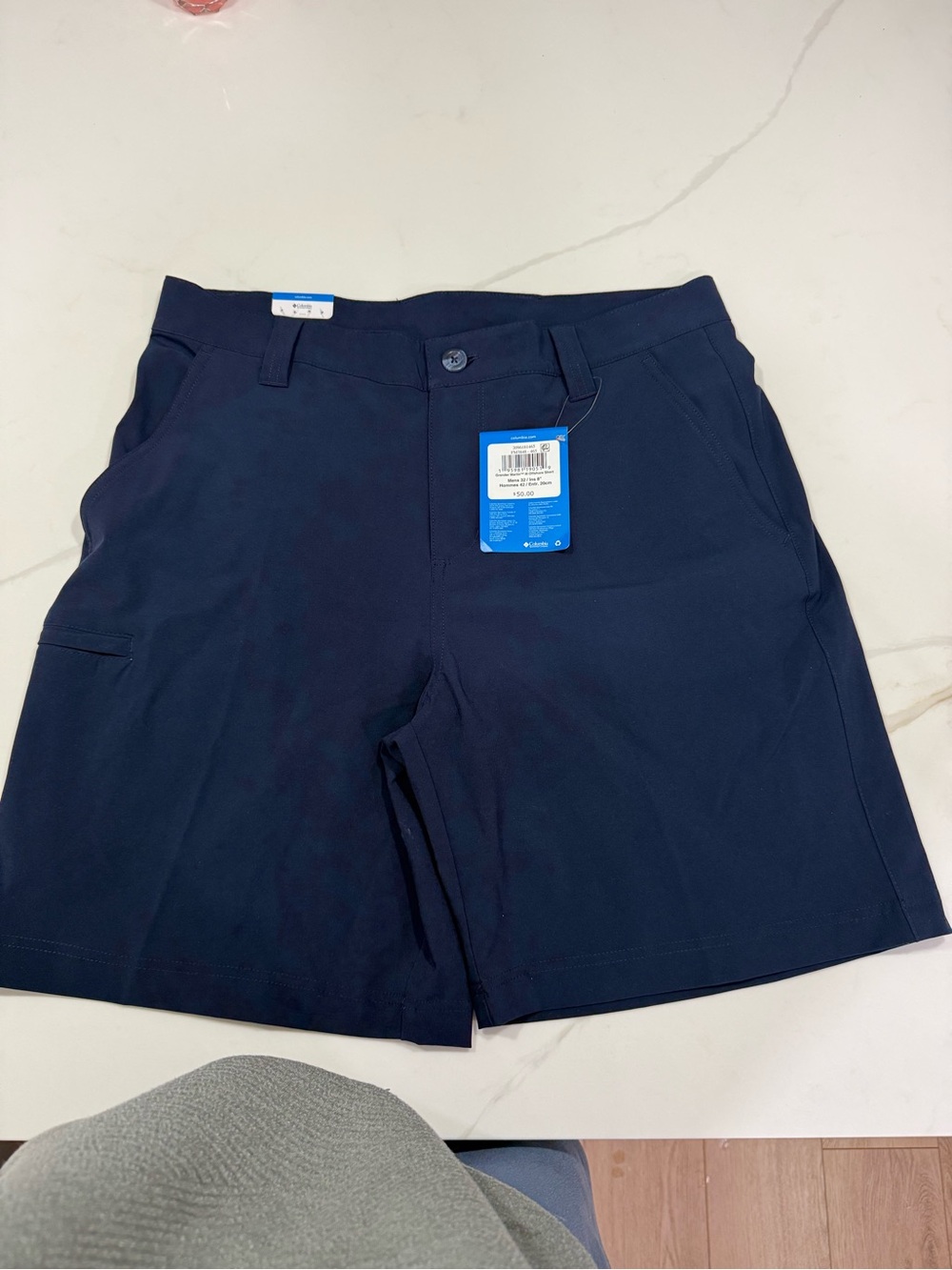 Columbia Navy Blue Men's Chino-Style Shorts